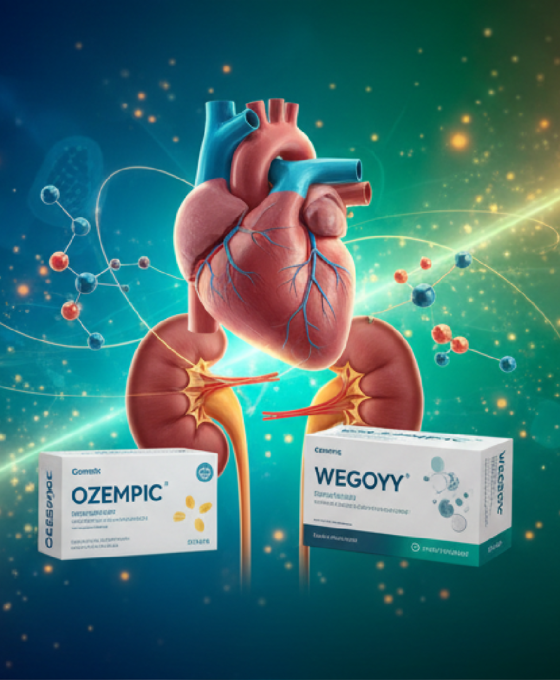 Imagem ilustrativa sobre Anvisa aprova Ozempic e Wegovy para risco cardiovascular e doença renal crônica