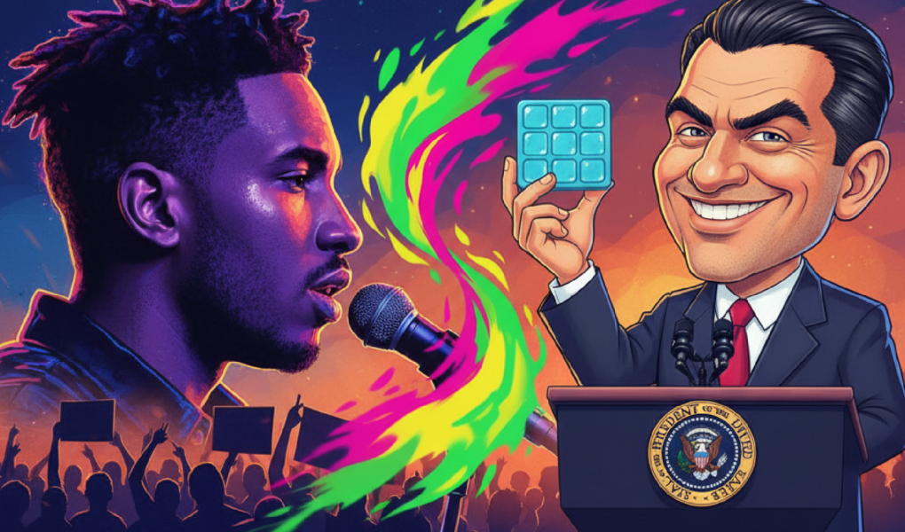 Imagem ilustrativa sobre Após discurso de Bad Bunny contra o ICE, porta-voz da Casa Branca ironiza protesto