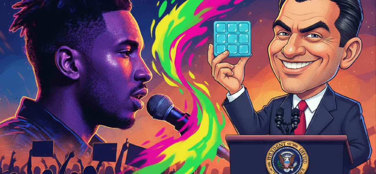 Imagem ilustrativa sobre Após discurso de Bad Bunny contra o ICE, porta-voz da Casa Branca ironiza protesto