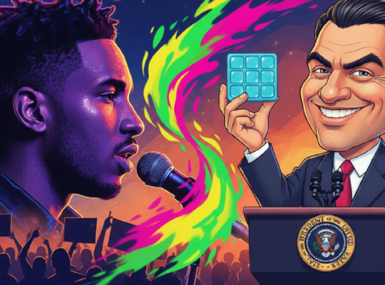 Imagem ilustrativa sobre Após discurso de Bad Bunny contra o ICE, porta-voz da Casa Branca ironiza protesto