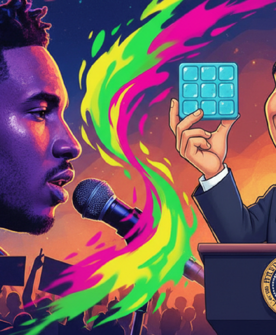 Imagem ilustrativa sobre Após discurso de Bad Bunny contra o ICE, porta-voz da Casa Branca ironiza protesto