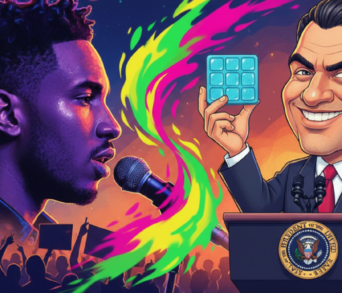 Imagem ilustrativa sobre Após discurso de Bad Bunny contra o ICE, porta-voz da Casa Branca ironiza protesto