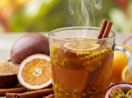 Imagem ilustrativa sobre Chá de maracujá com canela: confira se a bebida possui benefícios