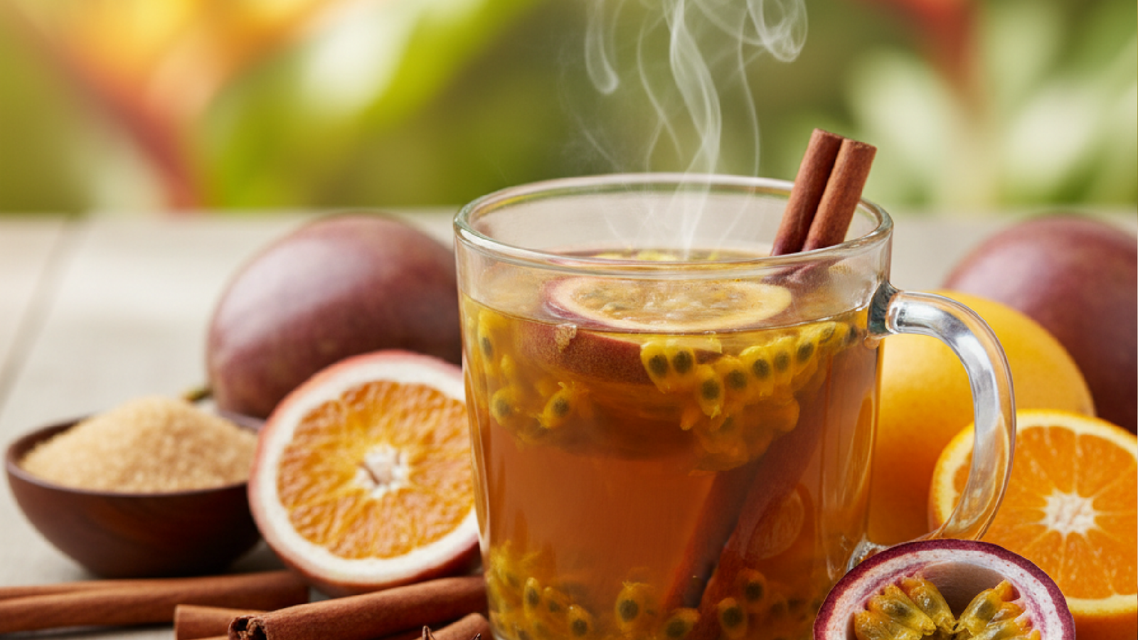 Imagem ilustrativa sobre Chá de maracujá com canela: confira se a bebida possui benefícios