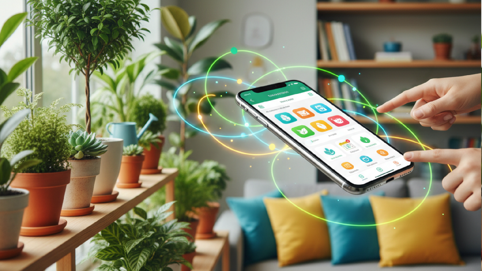Imagem ilustrativa sobre Como usar apps para cuidar das plantas sem virar escravo do celular