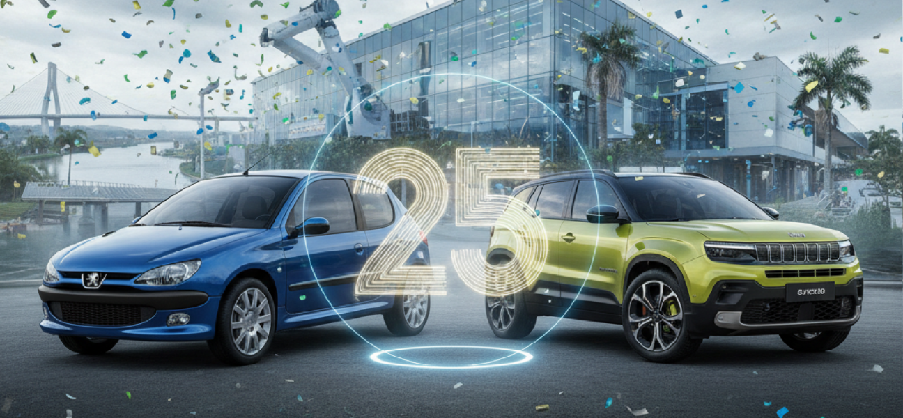 Imagem ilustrativa sobre Da Peugeot à Jeep: Porto Real se prepara para o Avenger ao completar 25 anos