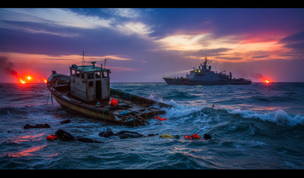 Imagem ilustrativa sobre Fourteen migrants dead after collision with Greek coastguard boat