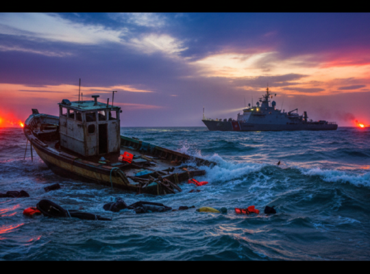 Imagem ilustrativa sobre Fourteen migrants dead after collision with Greek coastguard boat