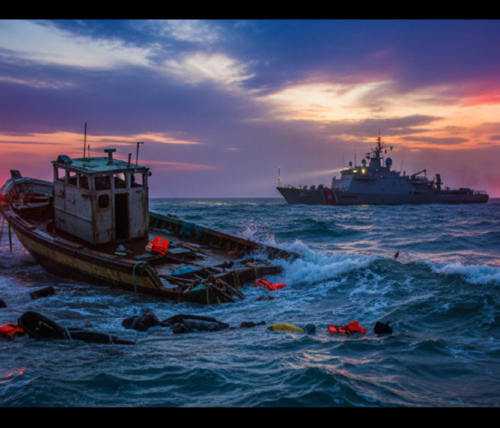 Imagem ilustrativa sobre Fourteen migrants dead after collision with Greek coastguard boat