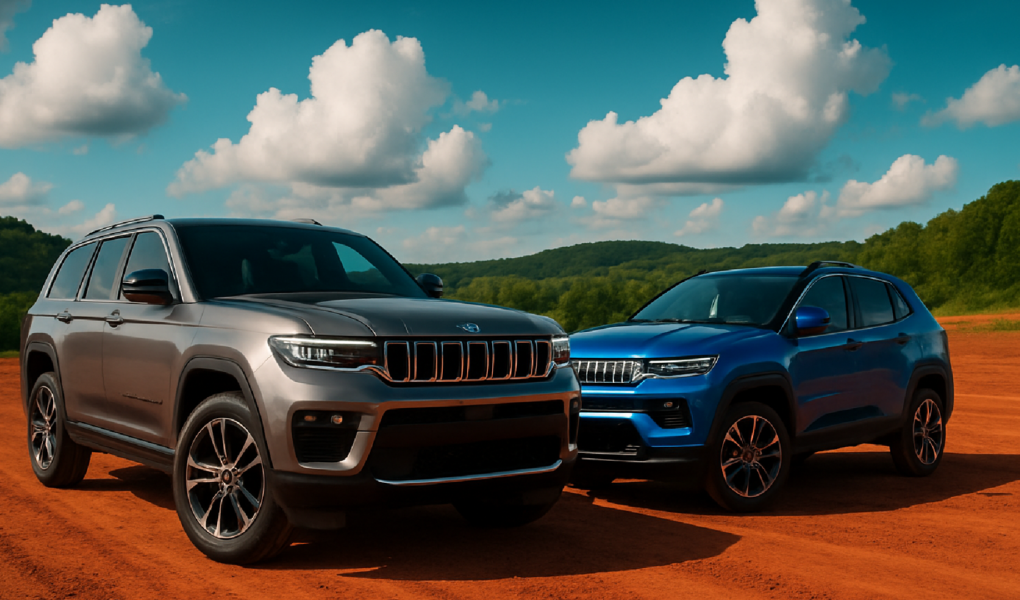 Imagem ilustrativa sobre Jeep mata Grand Cherokee e Compass 4xe para focar em híbridos nacionais