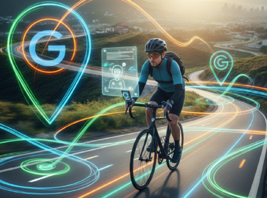 Imagem ilustrativa sobre O novo jeito de usar o Google Maps com Gemini que permite conversar com o trajeto enquanto você peda