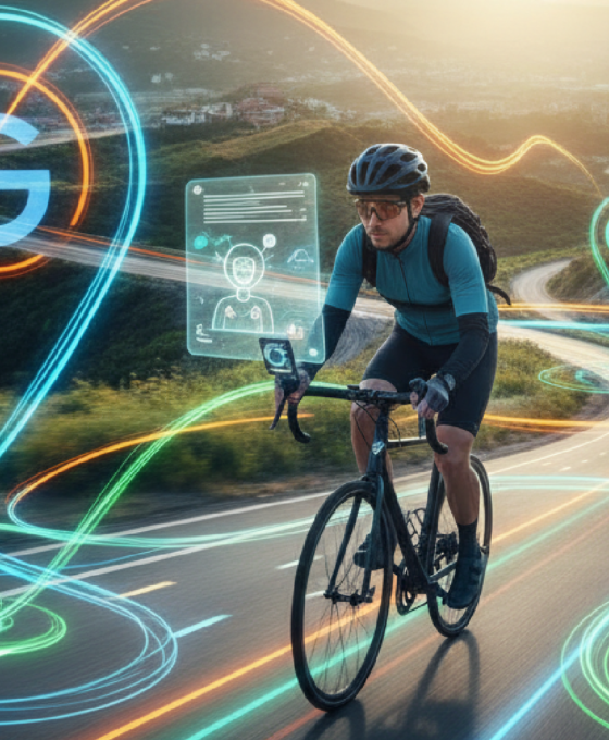 Imagem ilustrativa sobre O novo jeito de usar o Google Maps com Gemini que permite conversar com o trajeto enquanto você peda