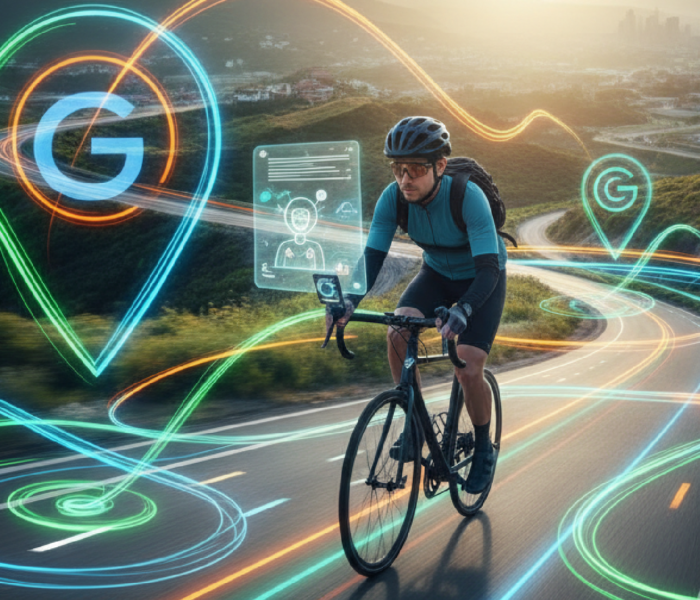 Imagem ilustrativa sobre O novo jeito de usar o Google Maps com Gemini que permite conversar com o trajeto enquanto você peda