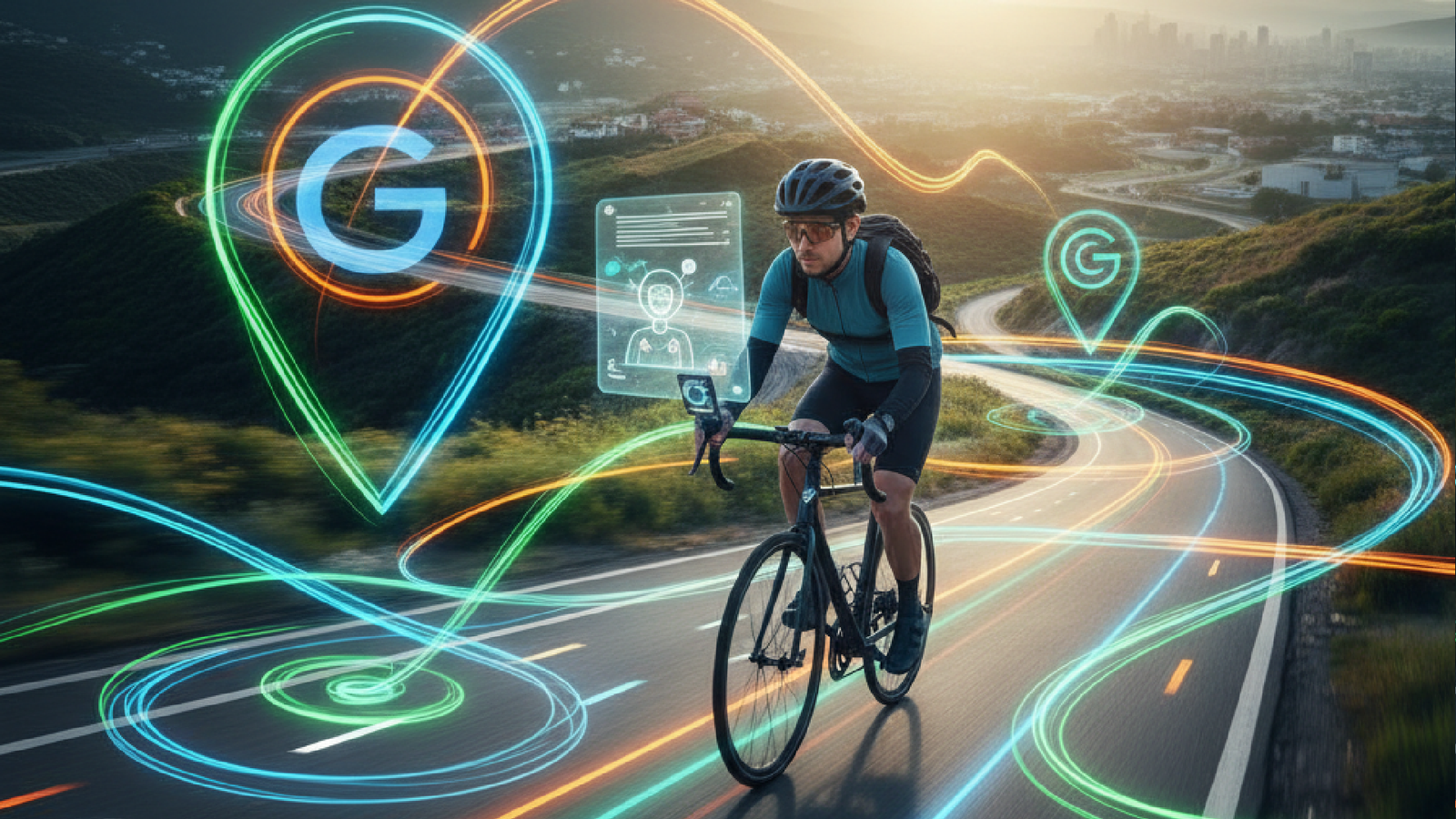 Imagem ilustrativa sobre O novo jeito de usar o Google Maps com Gemini que permite conversar com o trajeto enquanto você peda