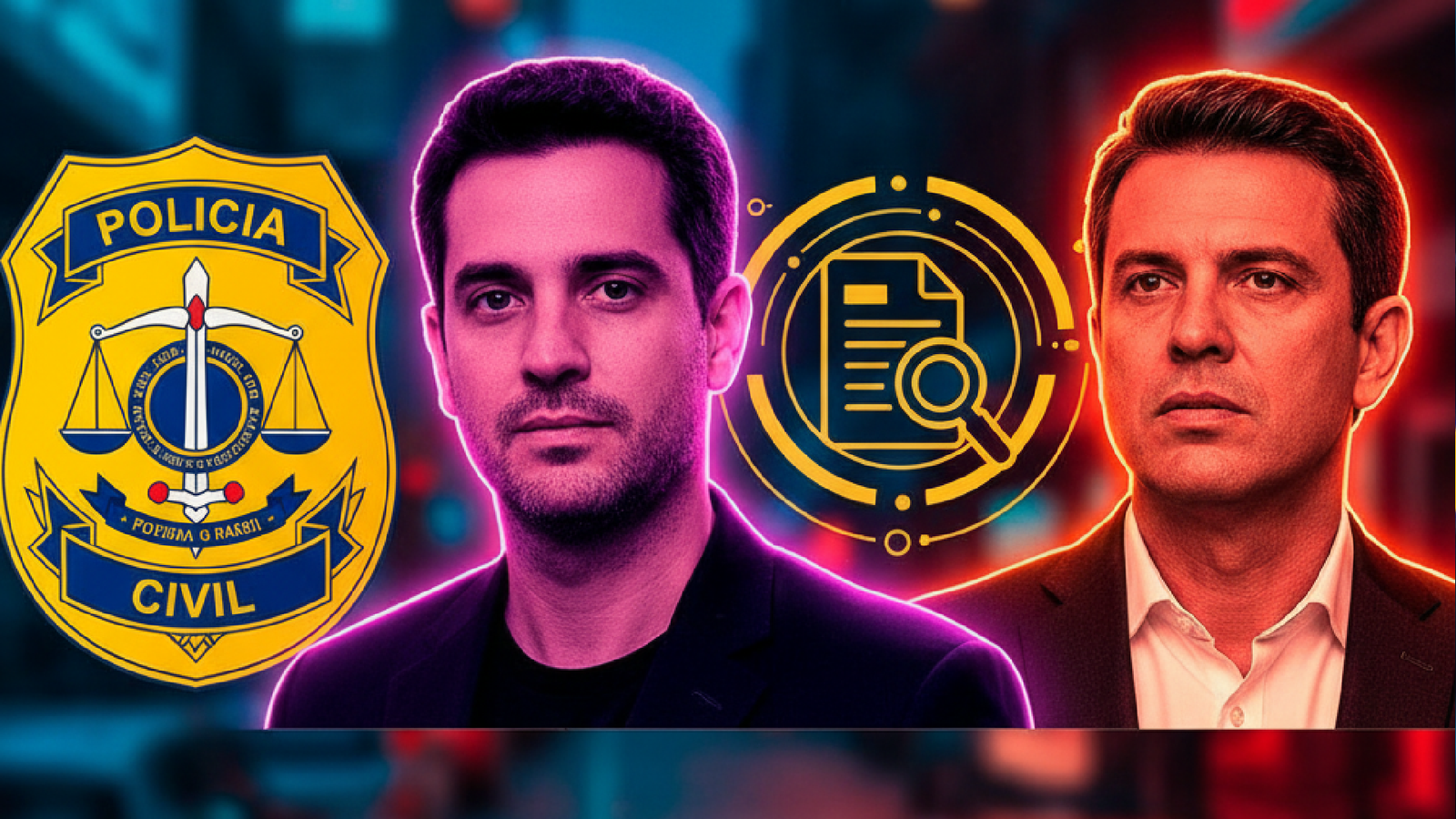 Imagem ilustrativa sobre Polícia Civil abre inquérito para investigar Dudu Camargo após queixa-crime de Luiz Bacci