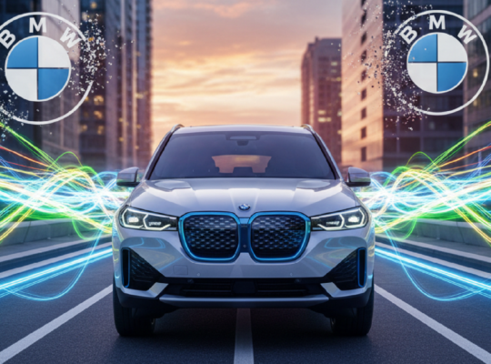 Imagem ilustrativa sobre Sentiu diferença? BMW muda seu logotipo de novo com chegada do IX3