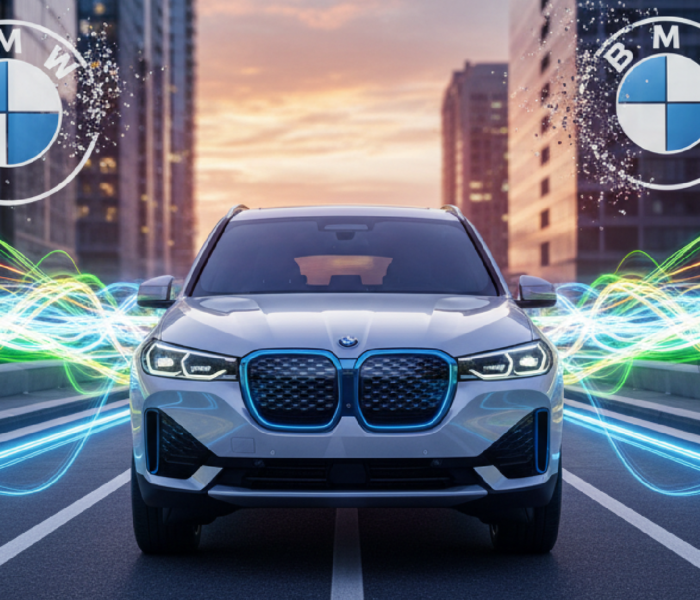 Imagem ilustrativa sobre Sentiu diferença? BMW muda seu logotipo de novo com chegada do IX3