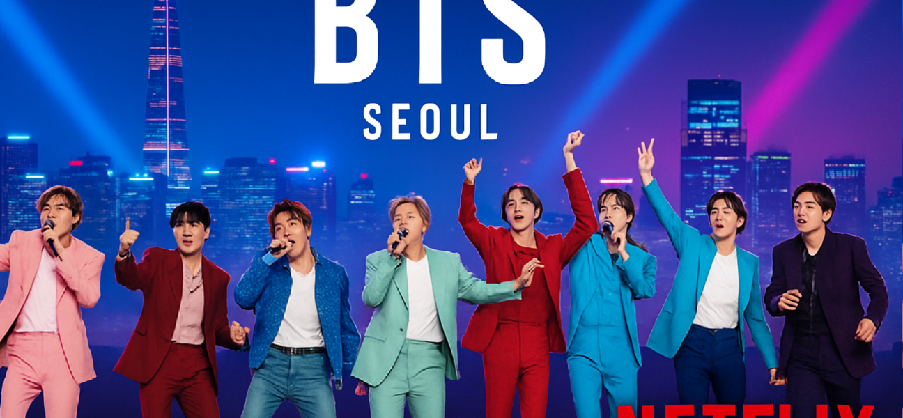 Imagem ilustrativa sobre Show de retorno do BTS em Seul será exibido ao vivo pela Netflix, no dia 21 de março