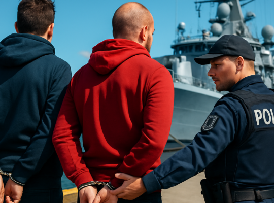 Imagem ilustrativa sobre Two arrested over attempted sabotage of German naval vessels