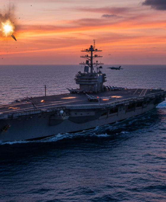 Imagem ilustrativa sobre US says it shot down Iranian drone flying towards aircraft carrier