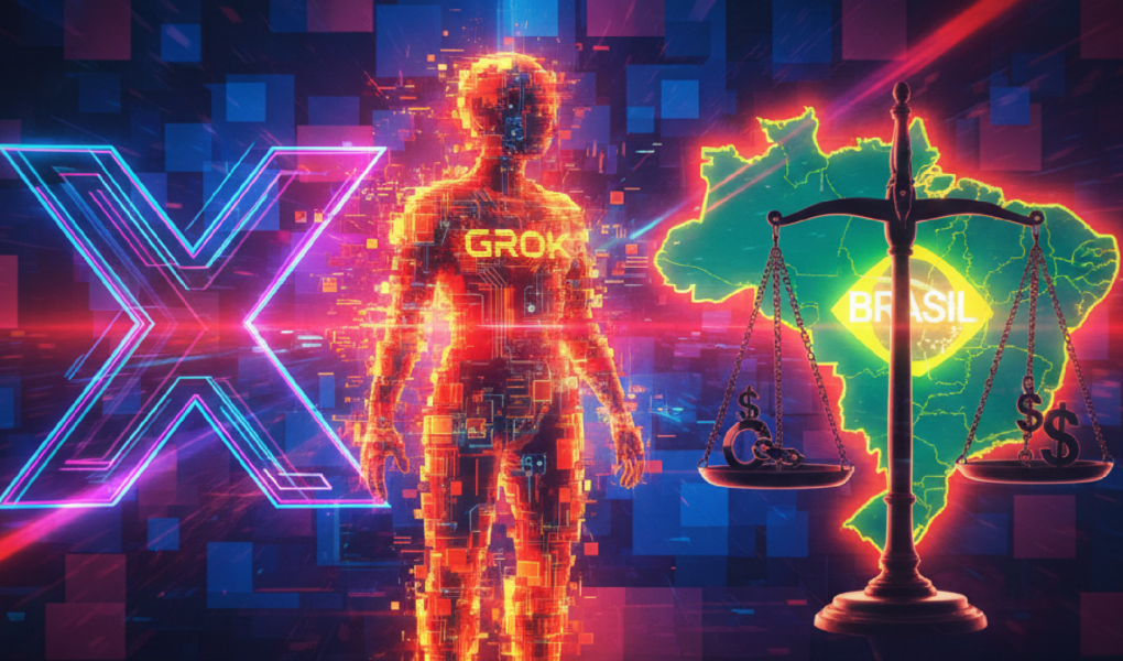 Imagem ilustrativa sobre X entra na mira de autoridades no Brasil por imagens sexuais do Grok