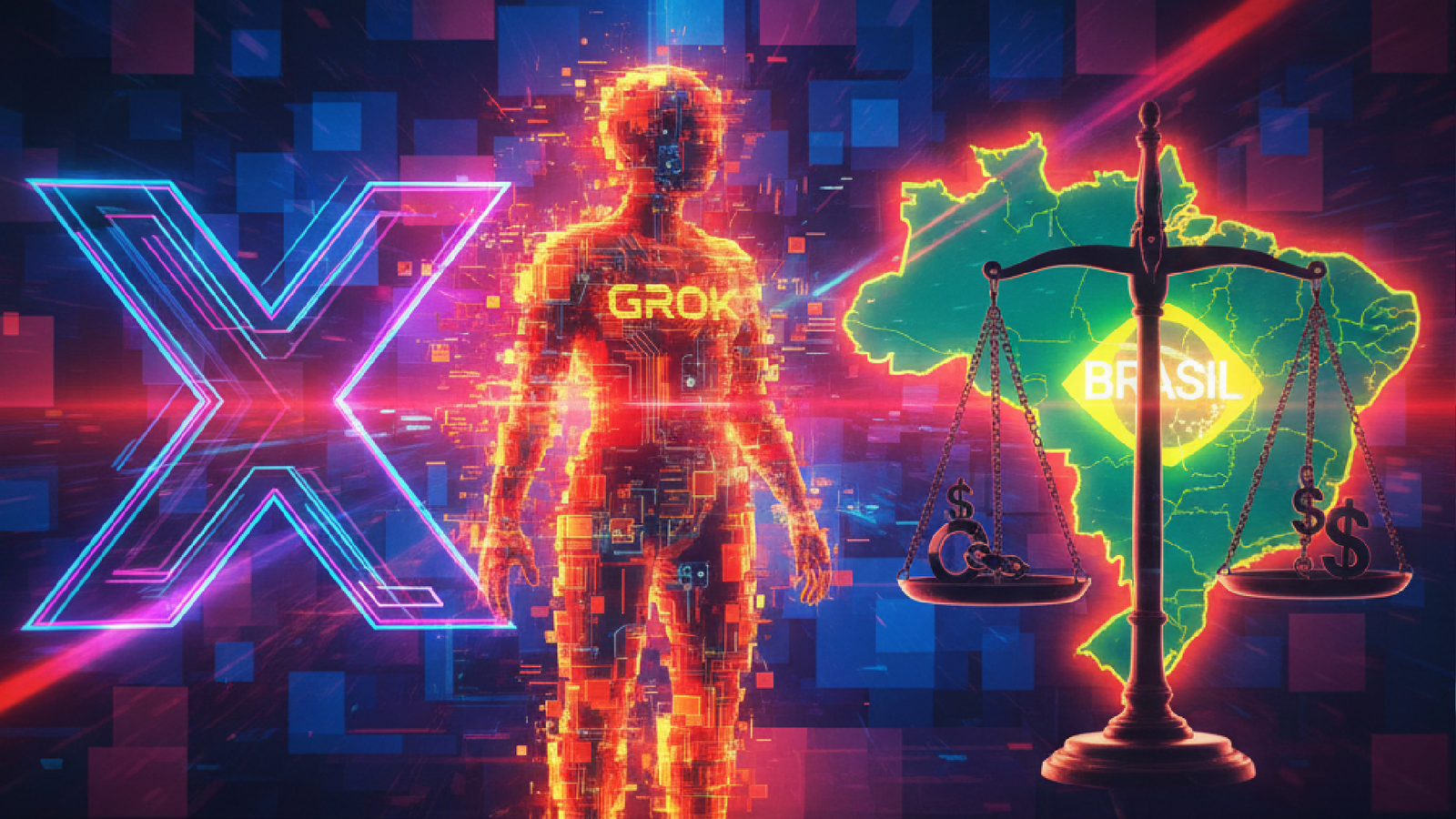 Imagem ilustrativa sobre X entra na mira de autoridades no Brasil por imagens sexuais do Grok