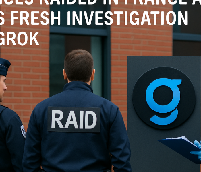 Imagem ilustrativa sobre X offices raided in France as UK opens fresh investigation into Grok