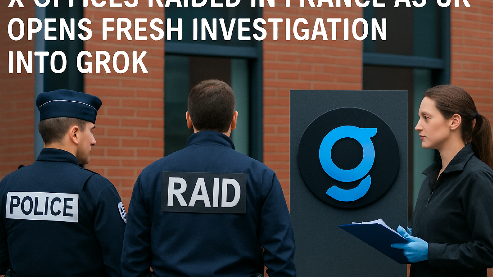 Imagem ilustrativa sobre X offices raided in France as UK opens fresh investigation into Grok