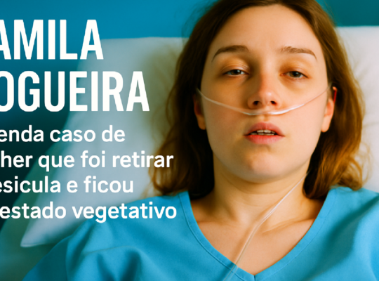 Imagem ilustrativa sobre Camila Nogueira: entenda caso de mulher que foi retirar a vesícula e ficou em estado vegetativo