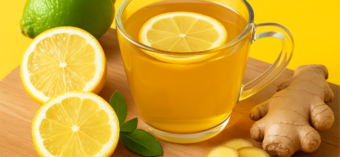 Imagem ilustrativa sobre Chá de gengibre com limão: conheça os verdadeiros benefícios