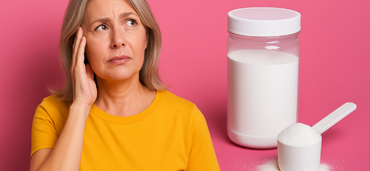 Imagem ilustrativa sobre Creatina pode melhorar sintomas da menopausa? Entenda de onde vem essa história