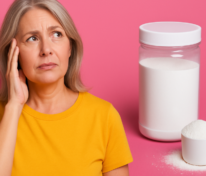 Imagem ilustrativa sobre Creatina pode melhorar sintomas da menopausa? Entenda de onde vem essa história