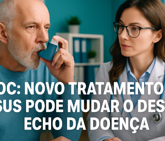 Imagem ilustrativa sobre DPOC: novo tratamento no SUS pode mudar o desfecho da doença