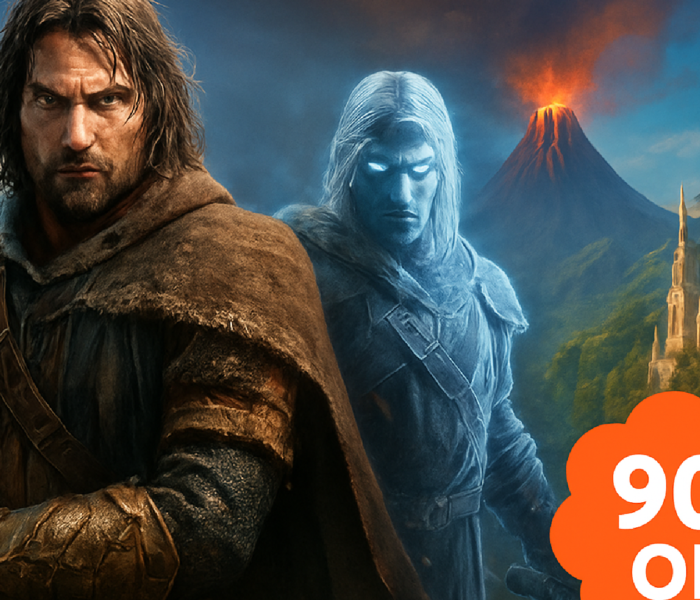 Imagem ilustrativa sobre Hora de se aventurar pela Terra-Média: estes 2 jogos de Senhor dos Anéis estão com 90% de desconto e
