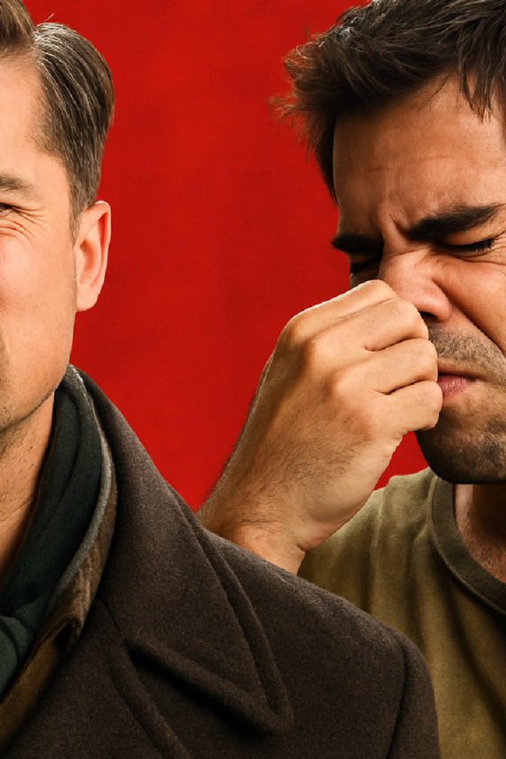 Imagem ilustrativa sobre "Meu Deus, você está podre": Brad Pitt não suportava o mau cheiro deste colega de elenco em Bastardo