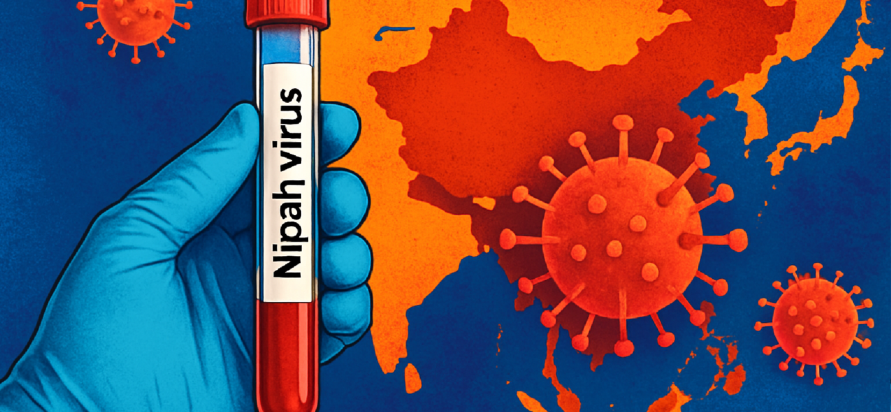 Imagem ilustrativa sobre Vírus Nipah: por que o chamado ‘novo vírus da Índia’ não é novo — e como se espalhou pela Ásia