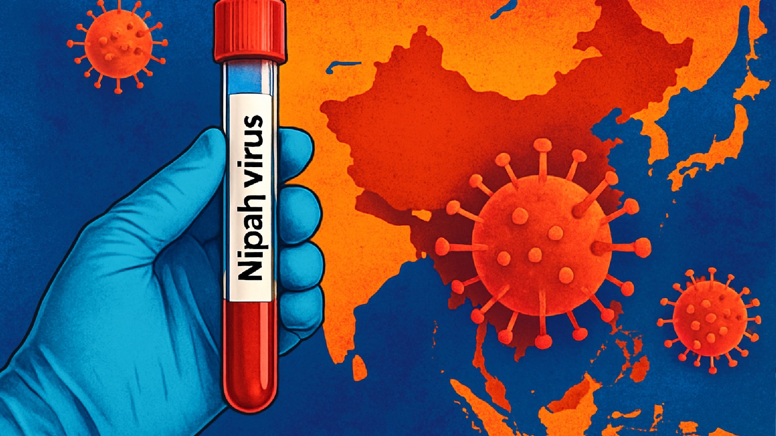 Imagem ilustrativa sobre Vírus Nipah: por que o chamado ‘novo vírus da Índia’ não é novo — e como se espalhou pela Ásia