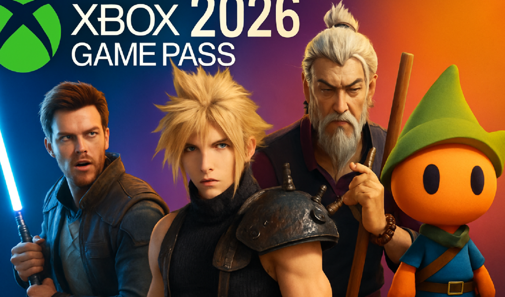 Imagem ilustrativa sobre Xbox Game Pass começa 2026 com tudo: Star Wars, Final Fantasy, novo jogo dos criadores de Sifu e ind