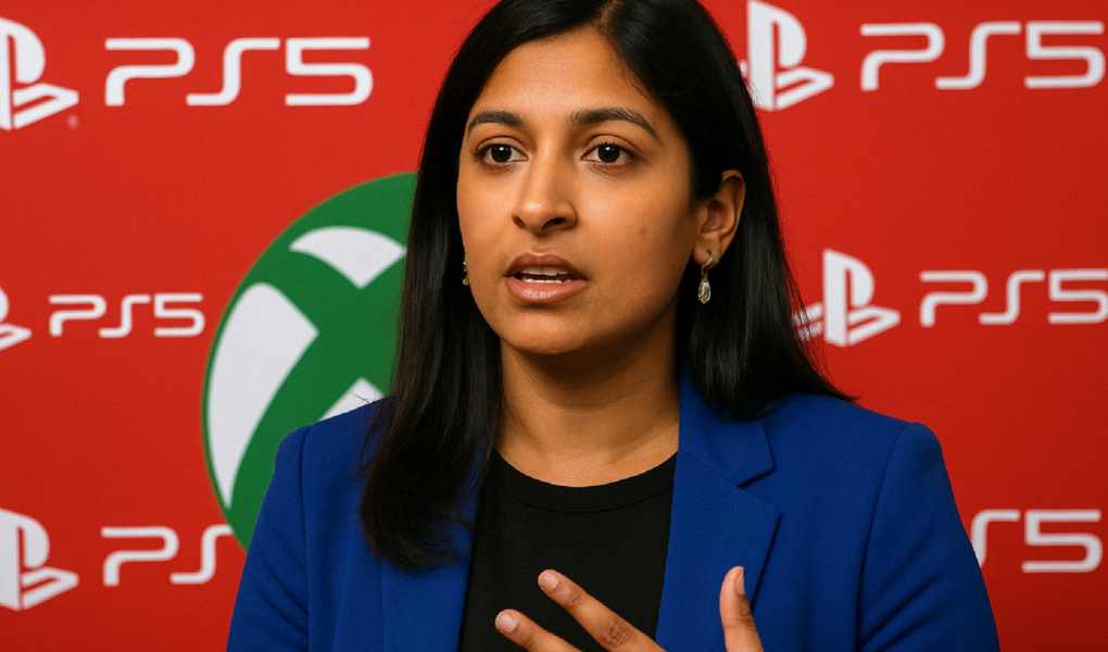 Imagem ilustrativa sobre Asha Sharma afirma que decisão de continuar exibindo os logotipos do PS5 durante apresentações de jo