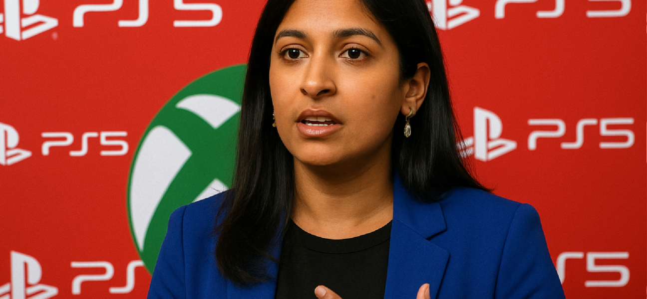 Imagem ilustrativa sobre Asha Sharma afirma que decisão de continuar exibindo os logotipos do PS5 durante apresentações de jo