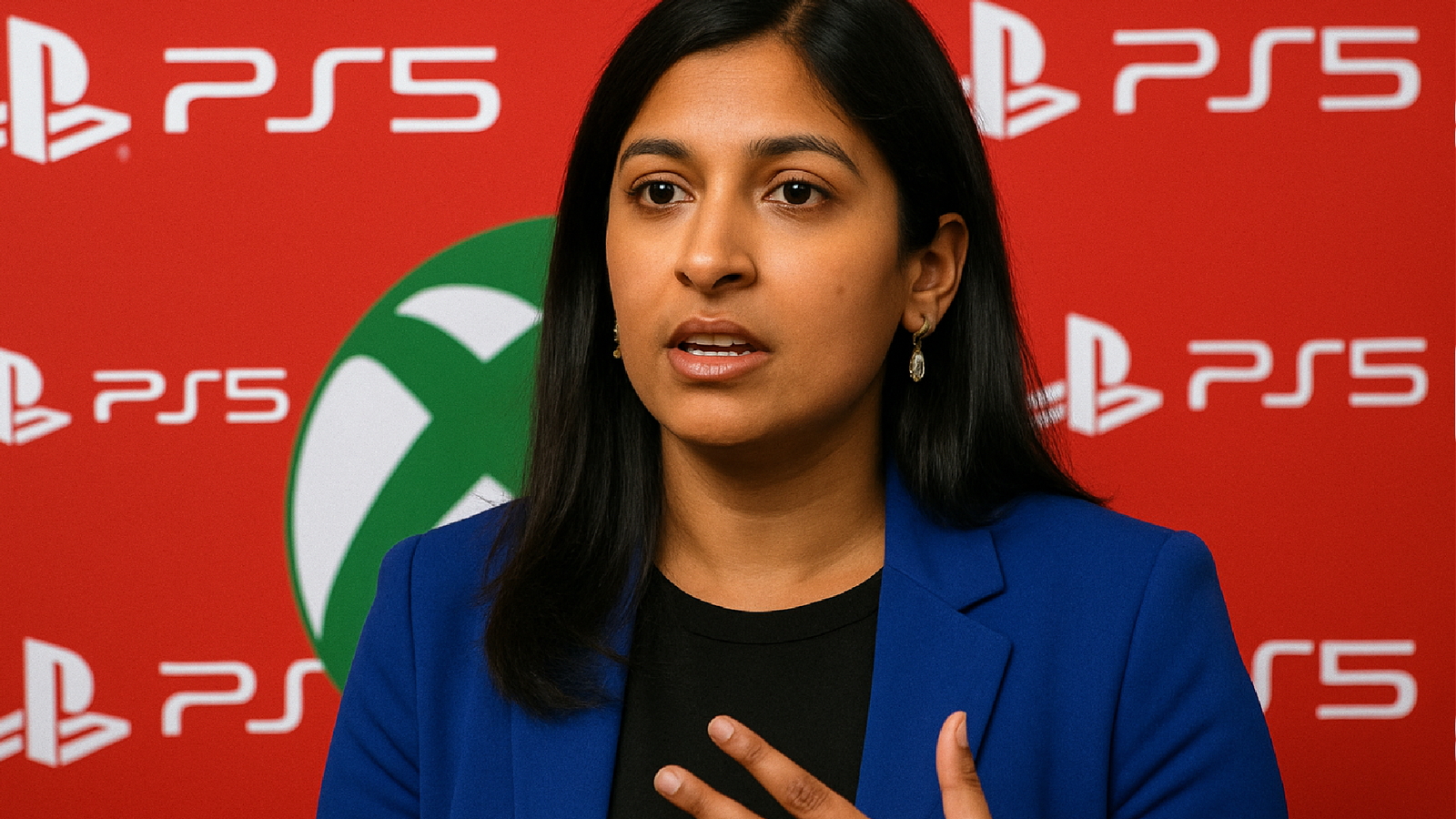 Imagem ilustrativa sobre Asha Sharma afirma que decisão de continuar exibindo os logotipos do PS5 durante apresentações de jo