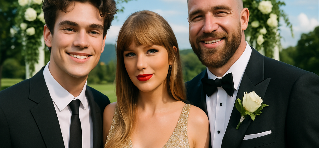 Imagem ilustrativa sobre Benson Boone Attending Taylor Swift and Travis Kelce Wedding