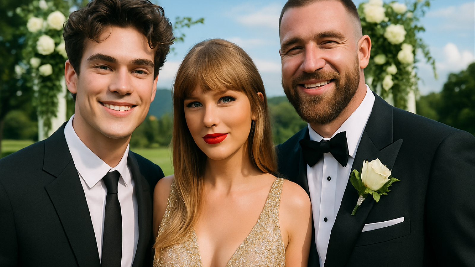 Imagem ilustrativa sobre Benson Boone Attending Taylor Swift and Travis Kelce Wedding