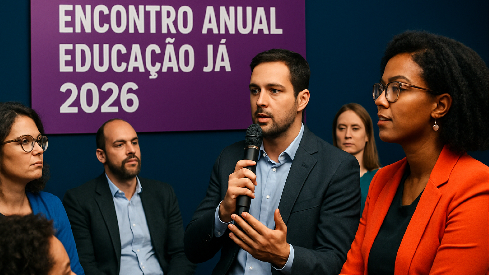 Imagem ilustrativa sobre Encontro Anual Educação Já 2026 reúne lideranças para discutir agenda educacional do próximo ciclo d