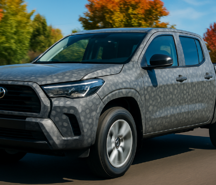Imagem ilustrativa sobre Flagra: Nova picape da Toyota aparece pela primeira vez com estilo de Corolla Cross