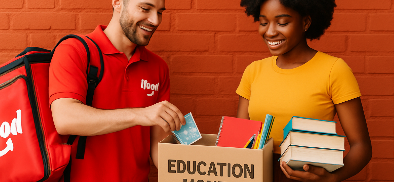 Imagem ilustrativa sobre iFood arrecada doações e apoia o nosso trabalho no Mês da Educação