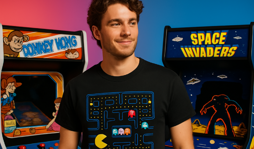 Imagem ilustrativa sobre Level Up Your Wardrobe With These Retro Arcade Game T-Shirts