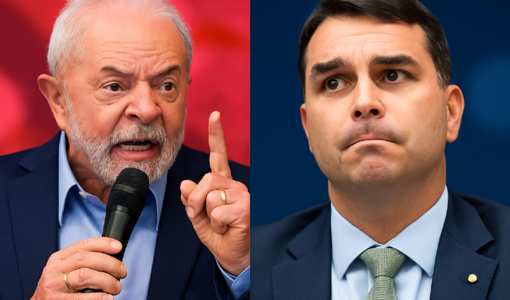 Imagem ilustrativa sobre Lula sugere forca para 'traidores da pátria', e Flávio aciona STF por incitação ao crime