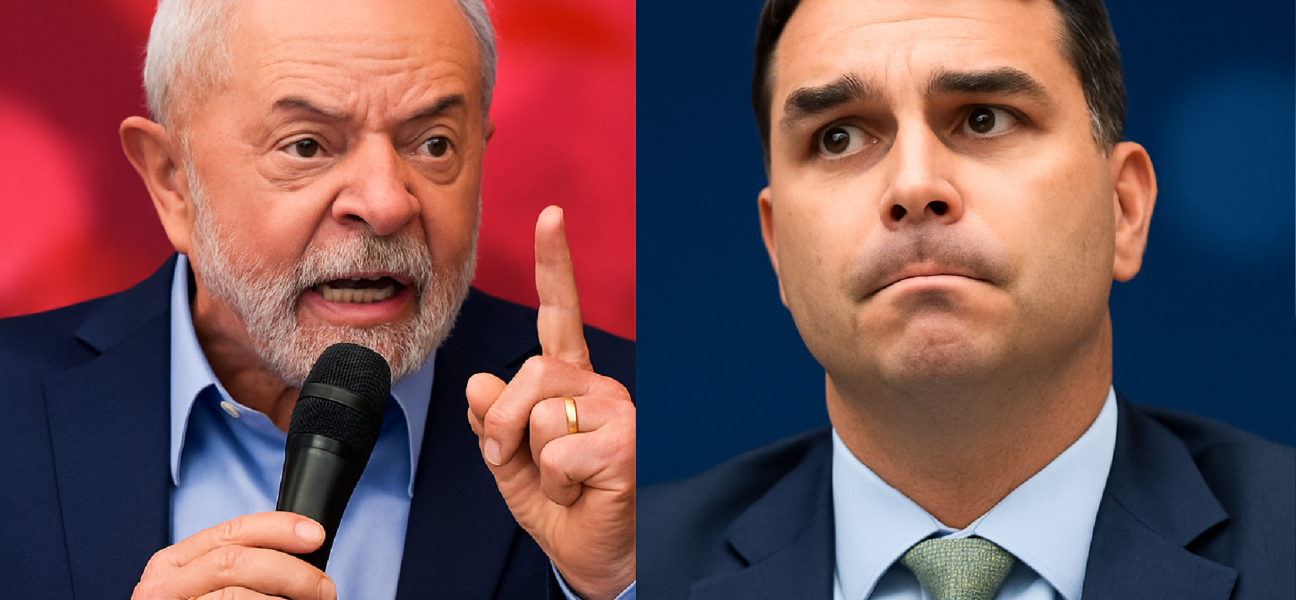 Imagem ilustrativa sobre Lula sugere forca para 'traidores da pátria', e Flávio aciona STF por incitação ao crime