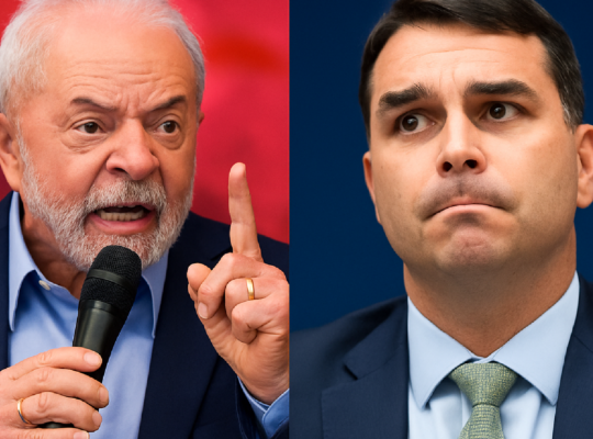 Imagem ilustrativa sobre Lula sugere forca para 'traidores da pátria', e Flávio aciona STF por incitação ao crime